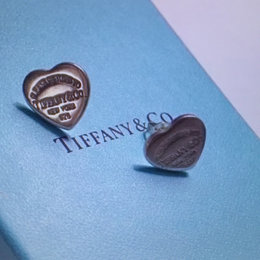 Tiffany & Co Silver Heart Earrings